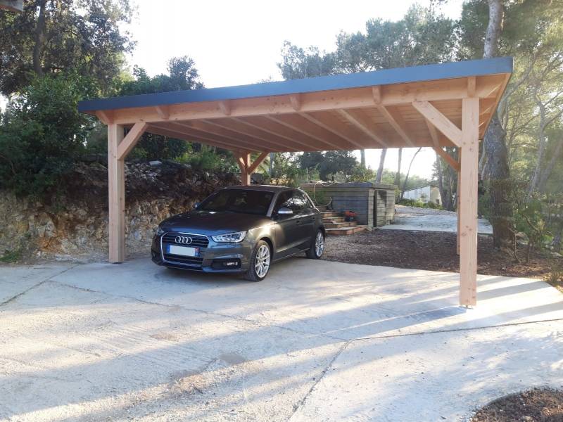 Installation d'un carport en bois sur mesure à Pertuis et sa région dans le 84
