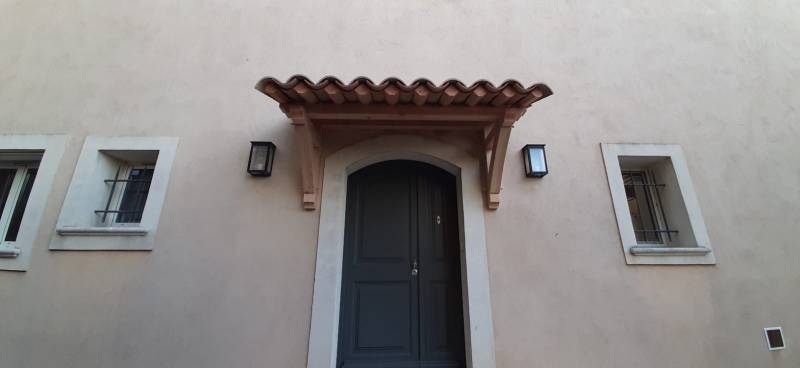 Fabrication et pose d'une marquise à Vacqueyras (84)